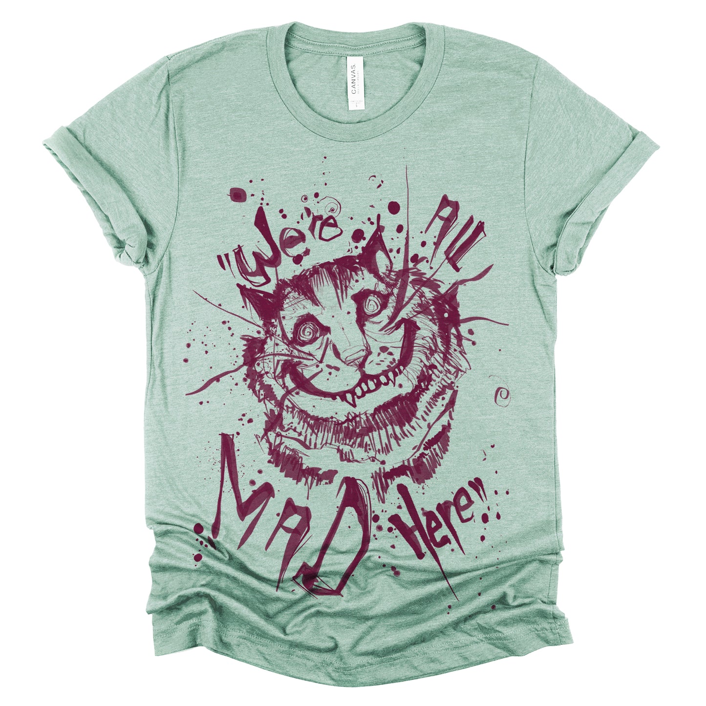 Cheshire Cat: We're All Mad T-shirt