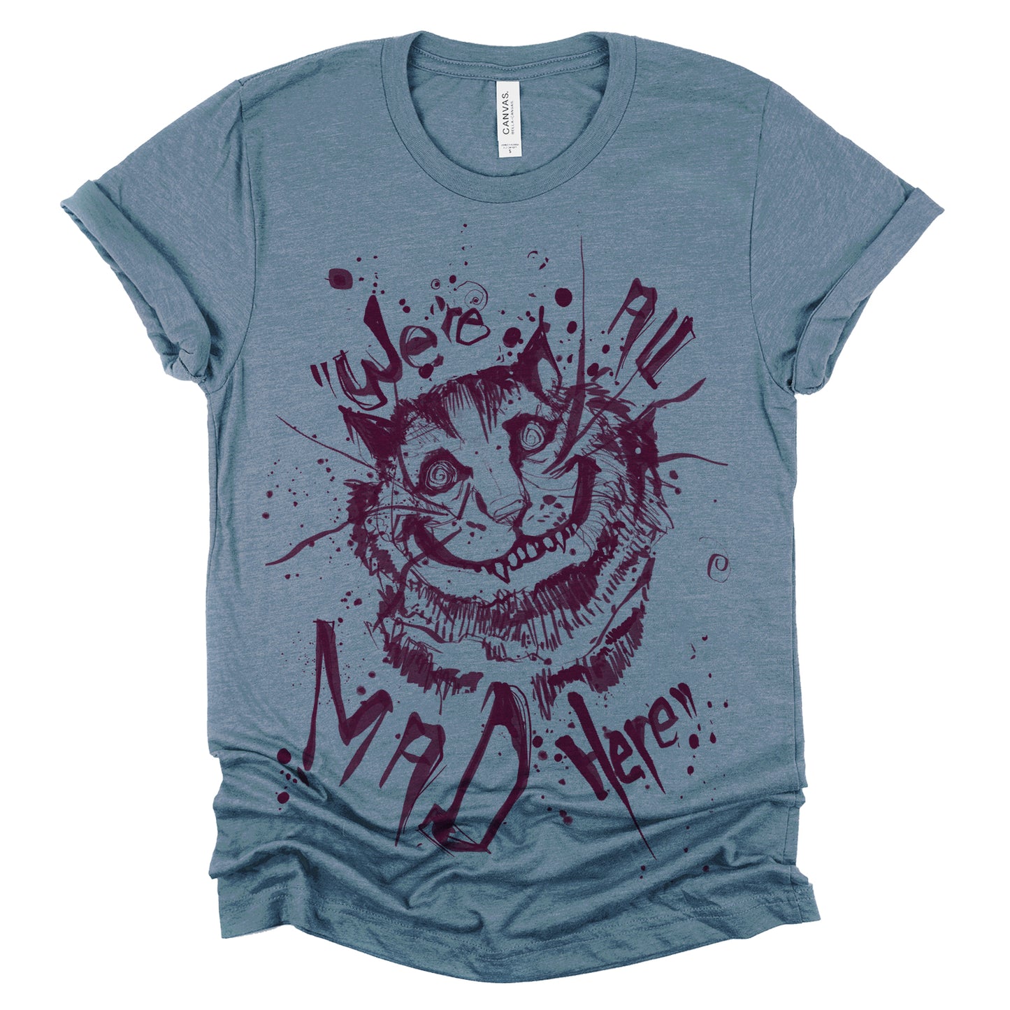 Cheshire Cat: We're All Mad T-shirt