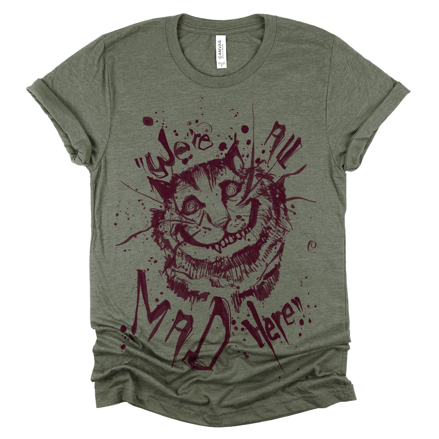 Cheshire Cat: We're All Mad T-shirt