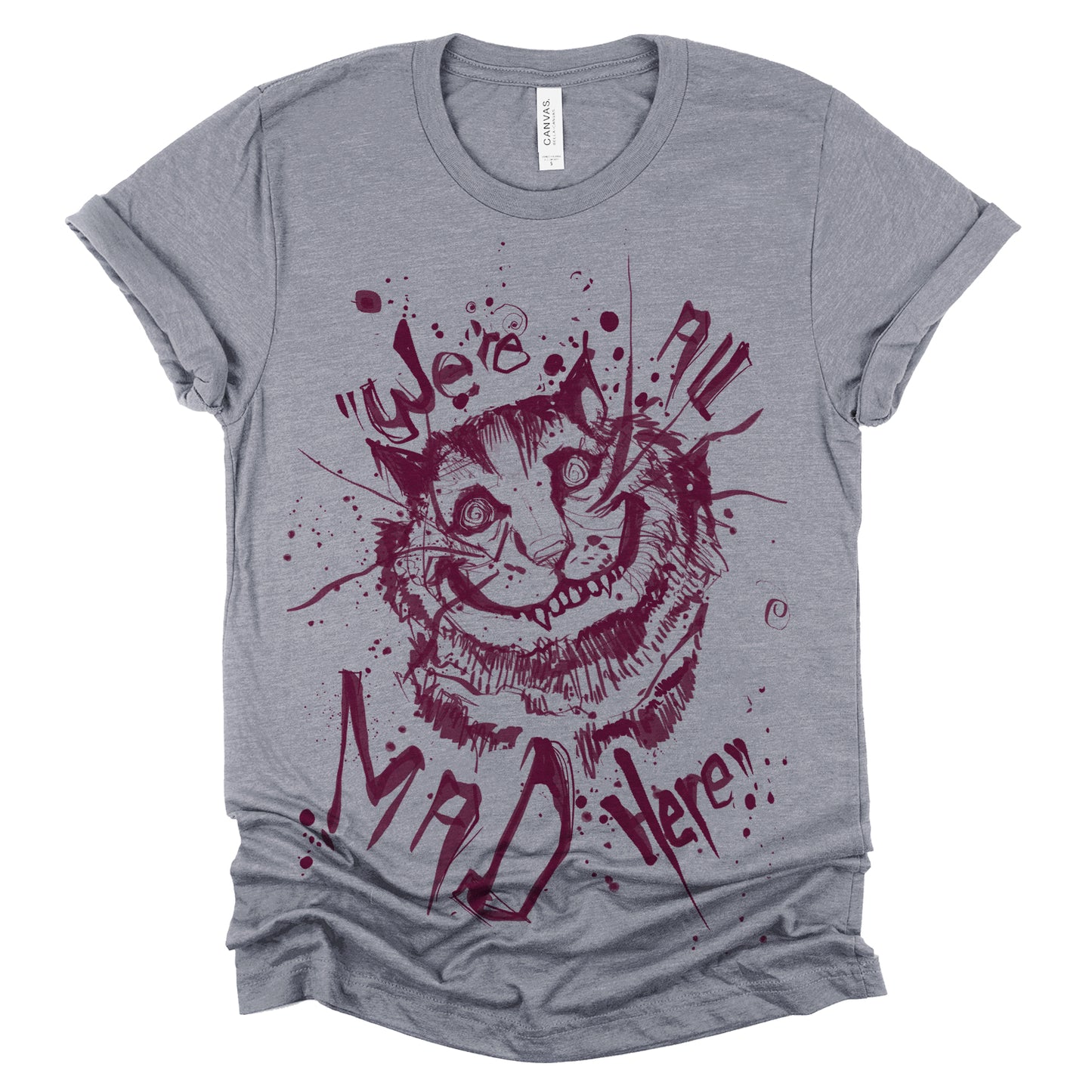 Cheshire Cat: We're All Mad T-shirt