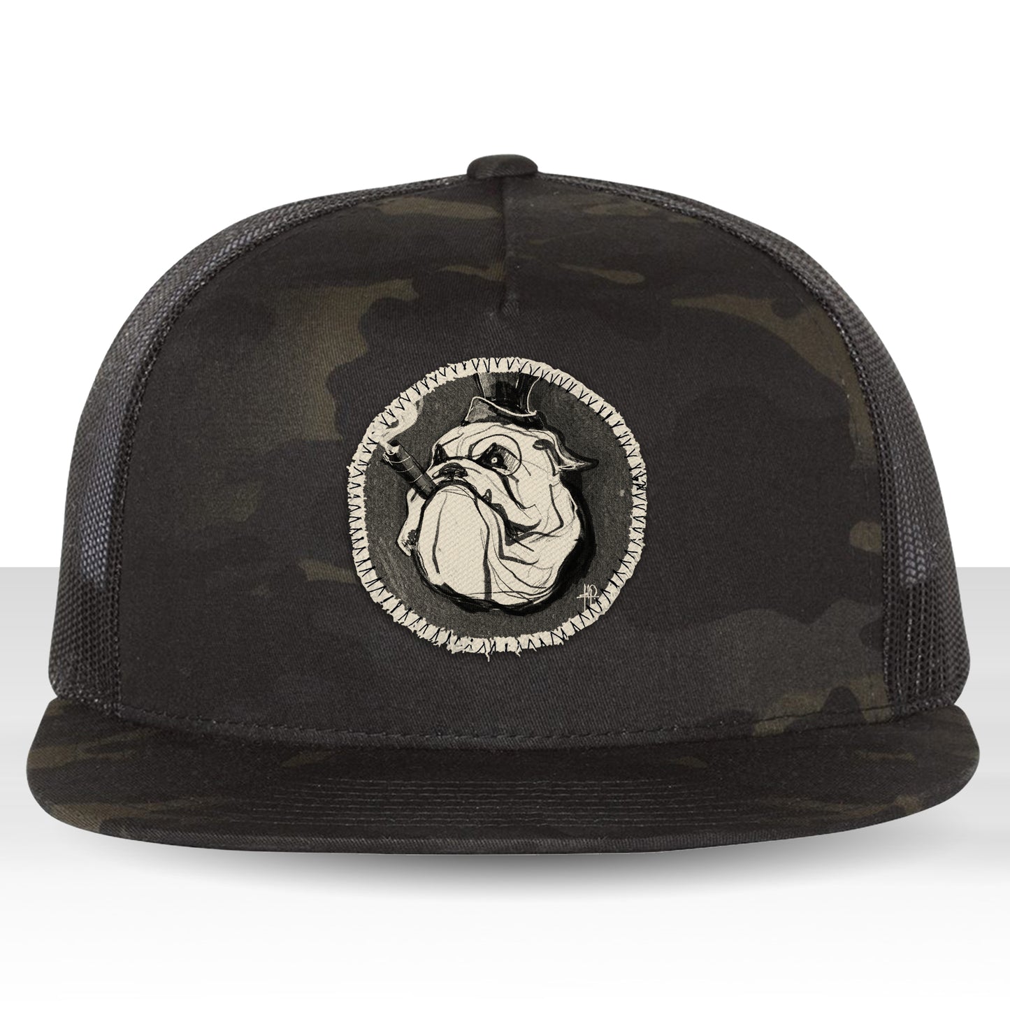 Cigar Bulldog: Tough, Smoky, and Full of Character Trucker Hat