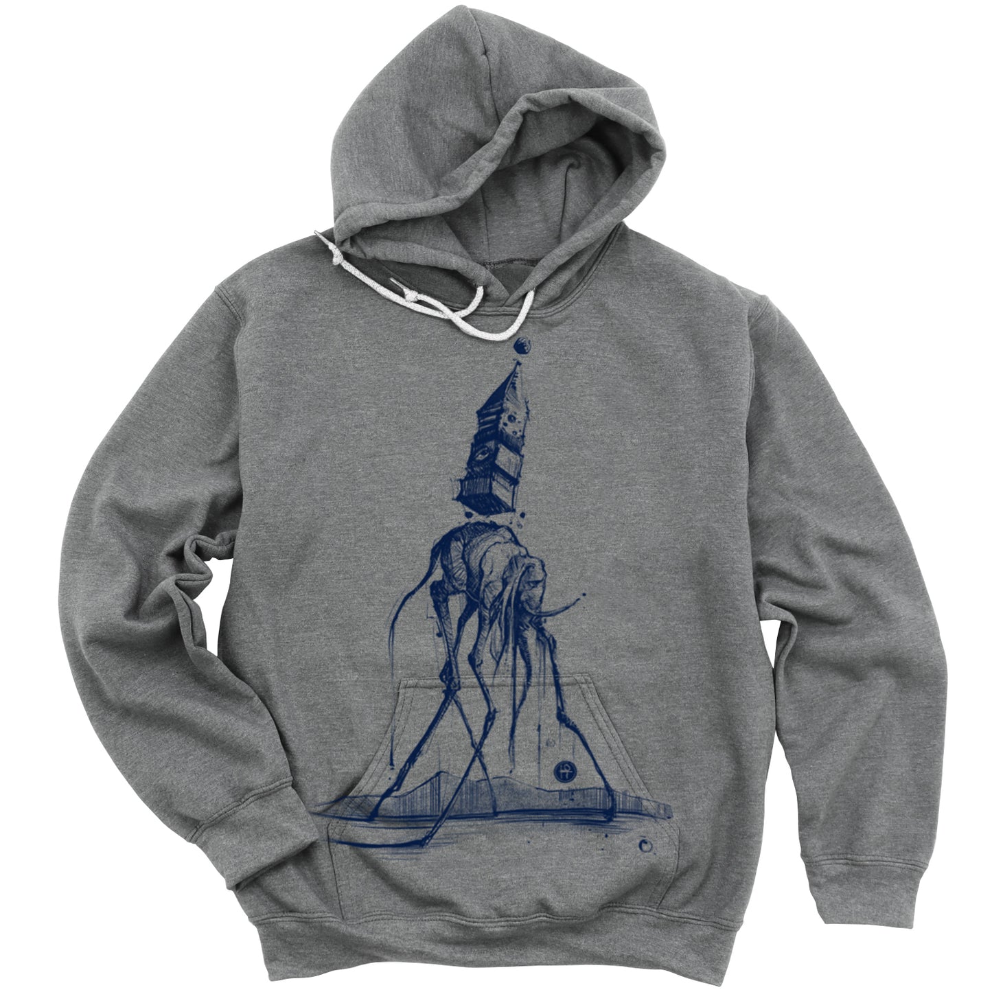 Dali's Elephant: Surreal Elegance Hoodie