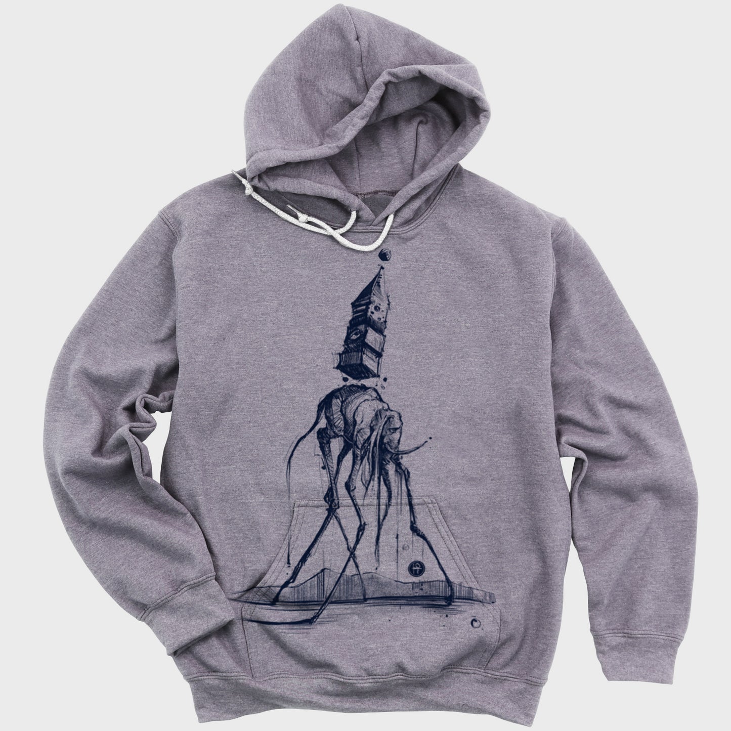 Dali's Elephant: Surreal Elegance Hoodie