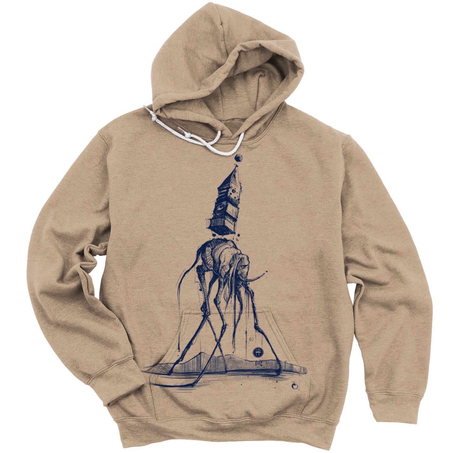 Dali's Elephant: Surreal Elegance Hoodie