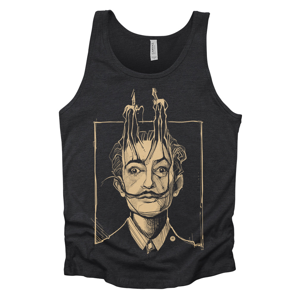 Dali's Portrait: Surreal Tribute Tank Top