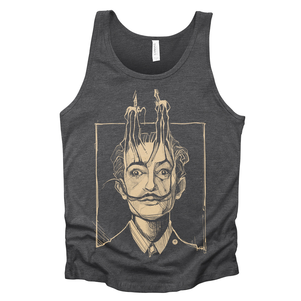 Dali's Portrait: Surreal Tribute Tank Top