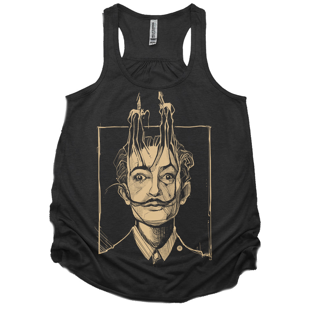 Dali's Portrait: Surreal Tribute Tank Top