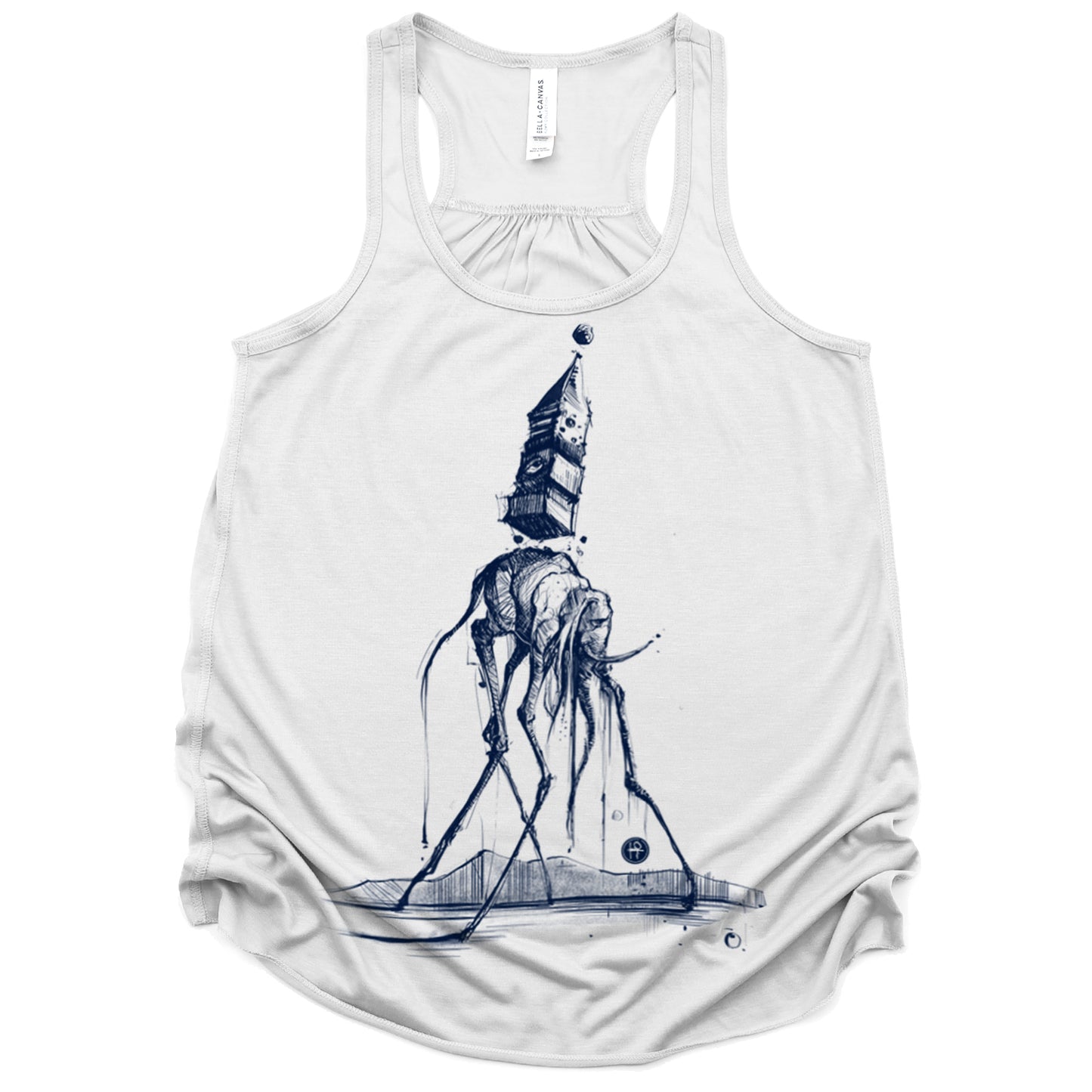 Dali's Elephant: Surreal Elegance Tank Top