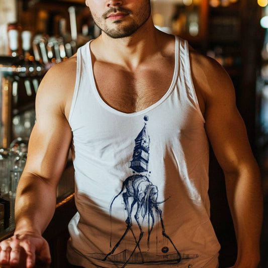 Dali's Elephant: Surreal Elegance Tank Top