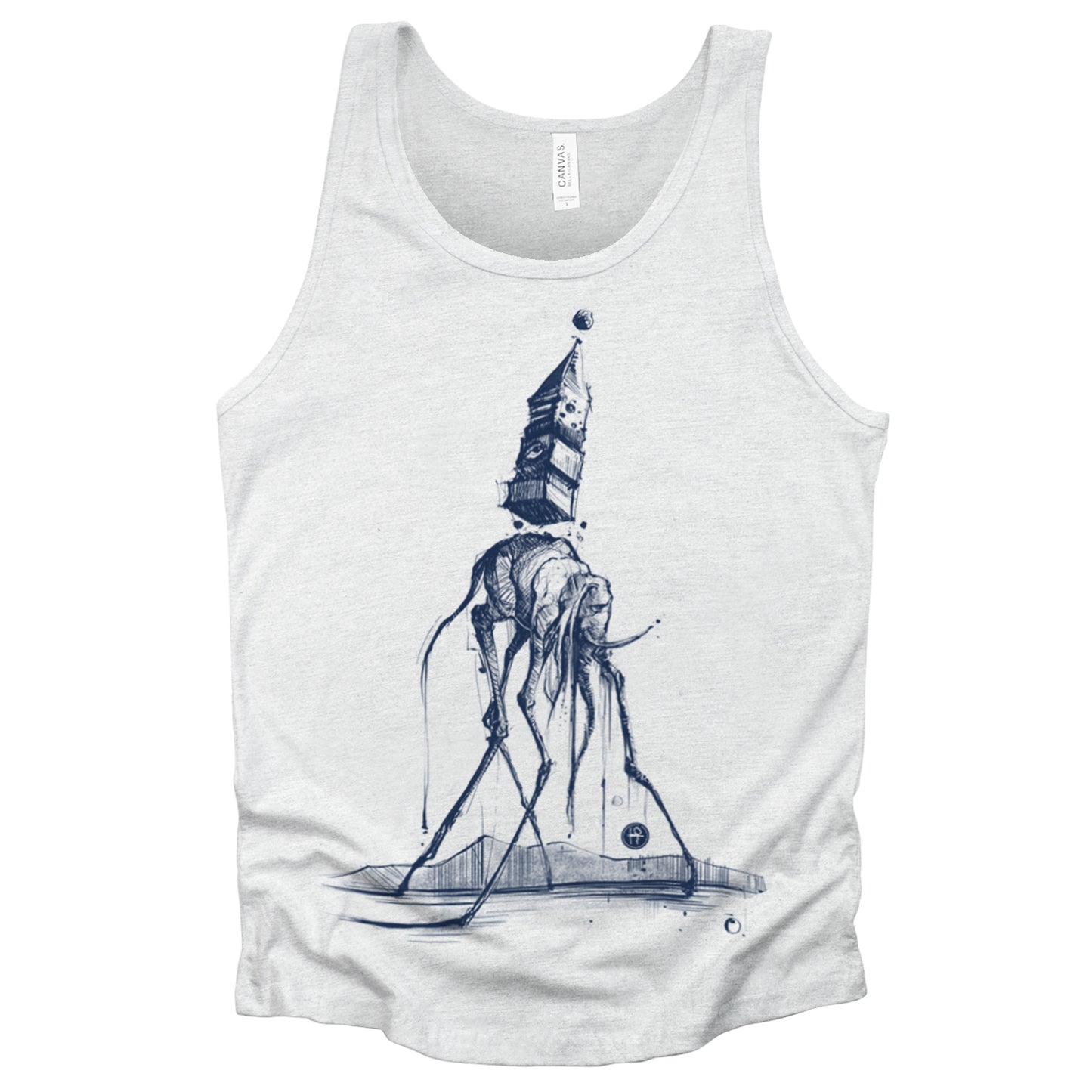 Dali's Elephant: Surreal Elegance Tank Top
