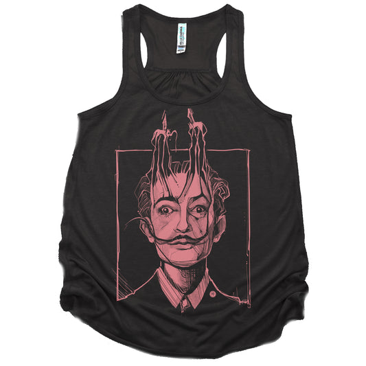 Dali's Portrait: Surreal Tribute Tank Top