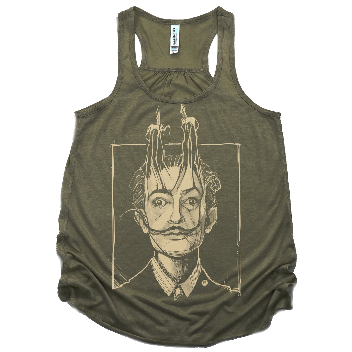 Dali's Portrait: Surreal Tribute Tank Top