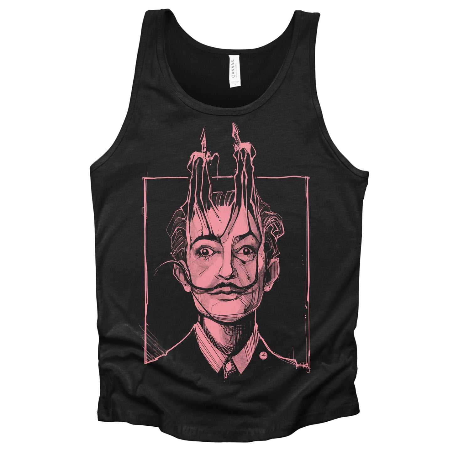 Dali's Portrait: Surreal Tribute Tank Top