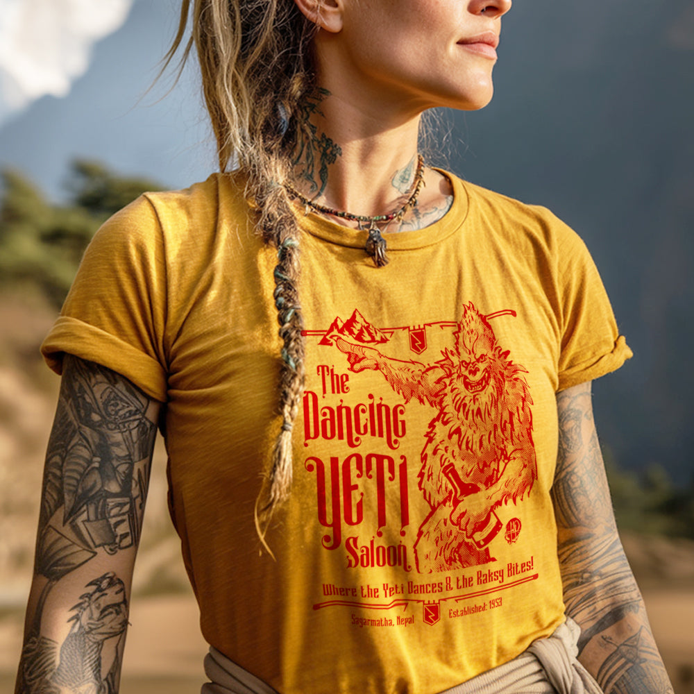 Dancing Yeti Saloon T-shirt