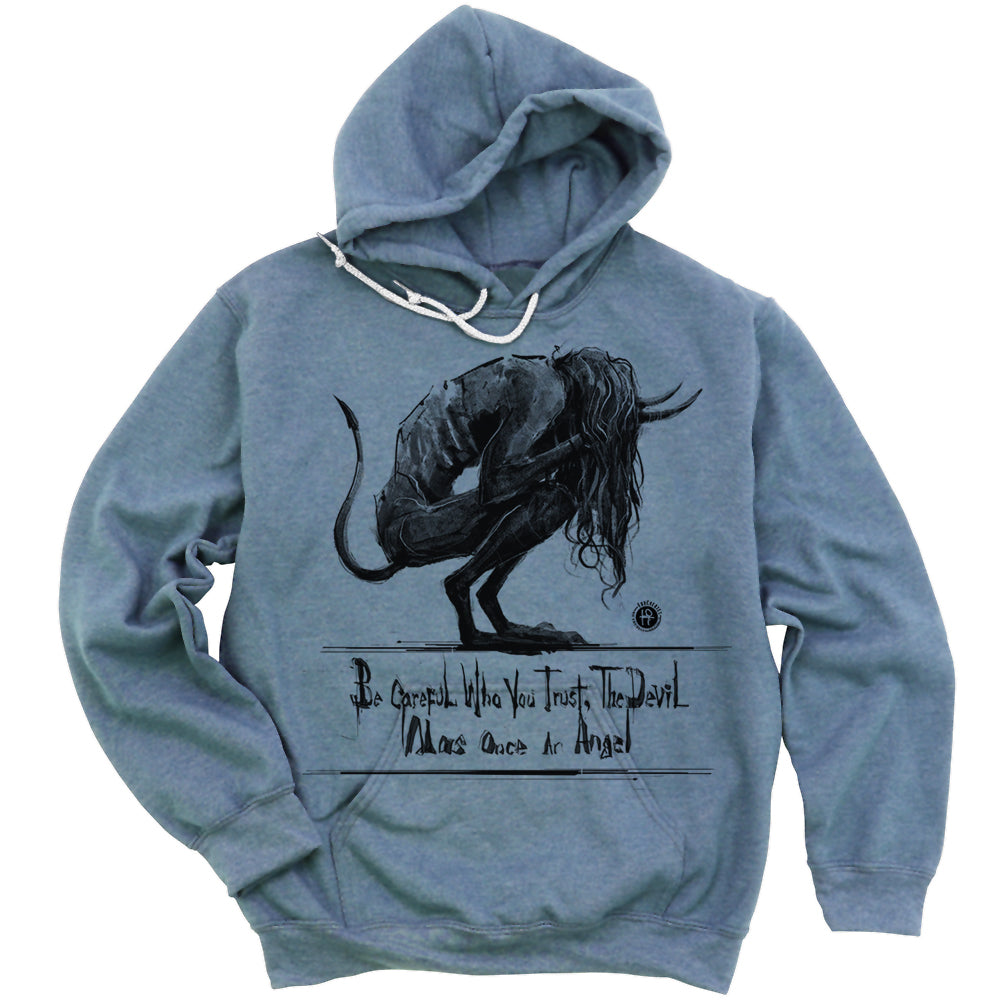 Don't Trust the Devil: Beware the Fallen Angel Hoodie