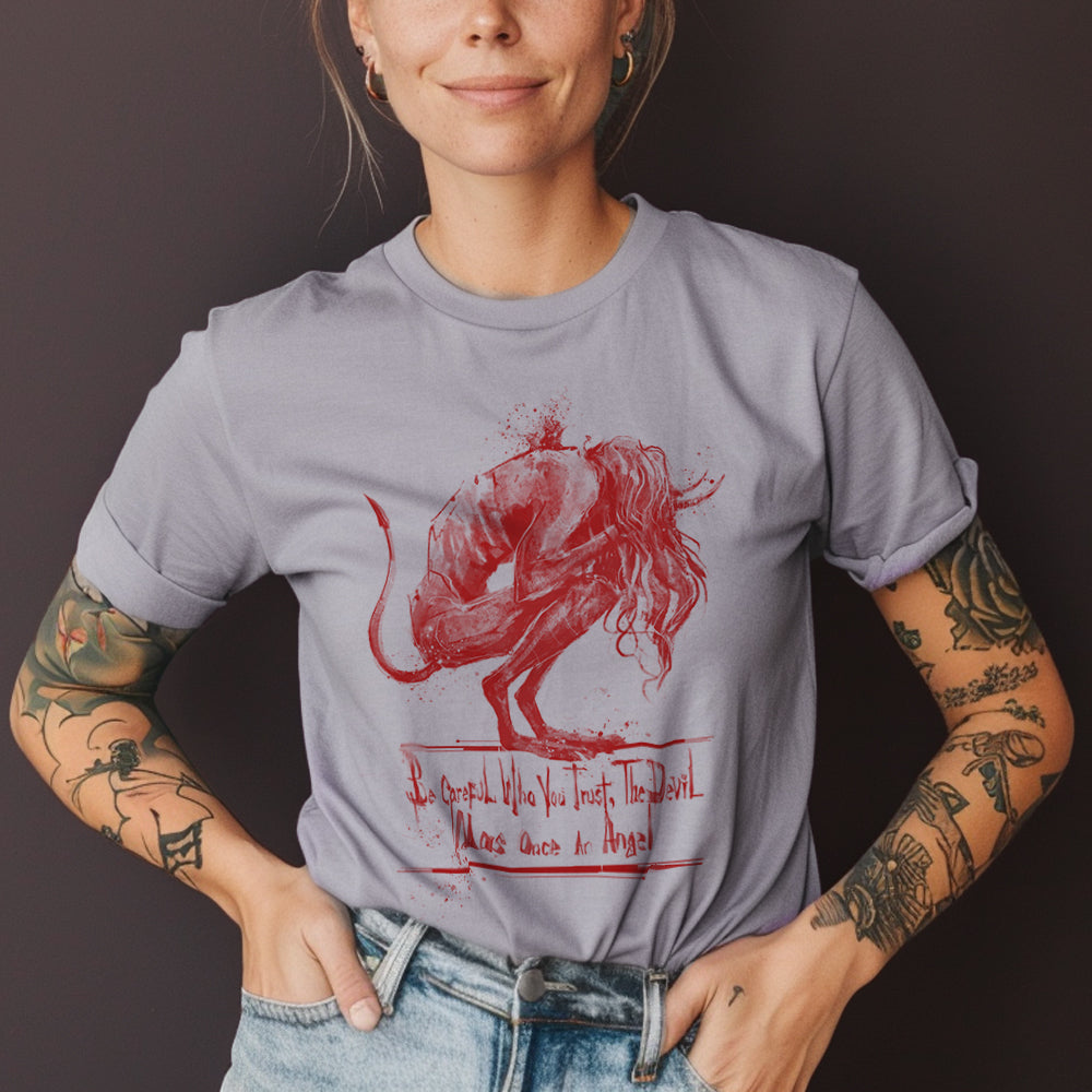 Don't Trust the Devil: Beware of the Fallen Angel T-Shirt
