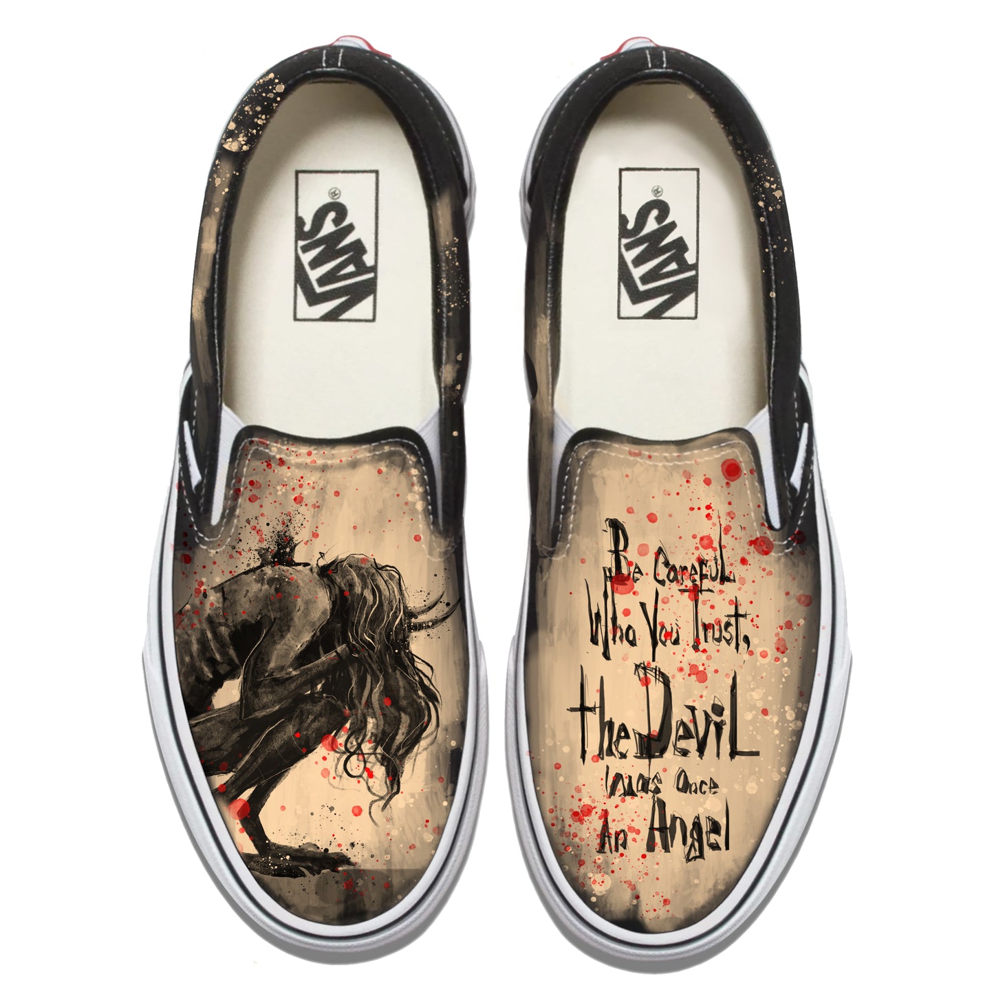 Don't Trust the Devil: Beware of the Fallen Angel Vans Slip ons