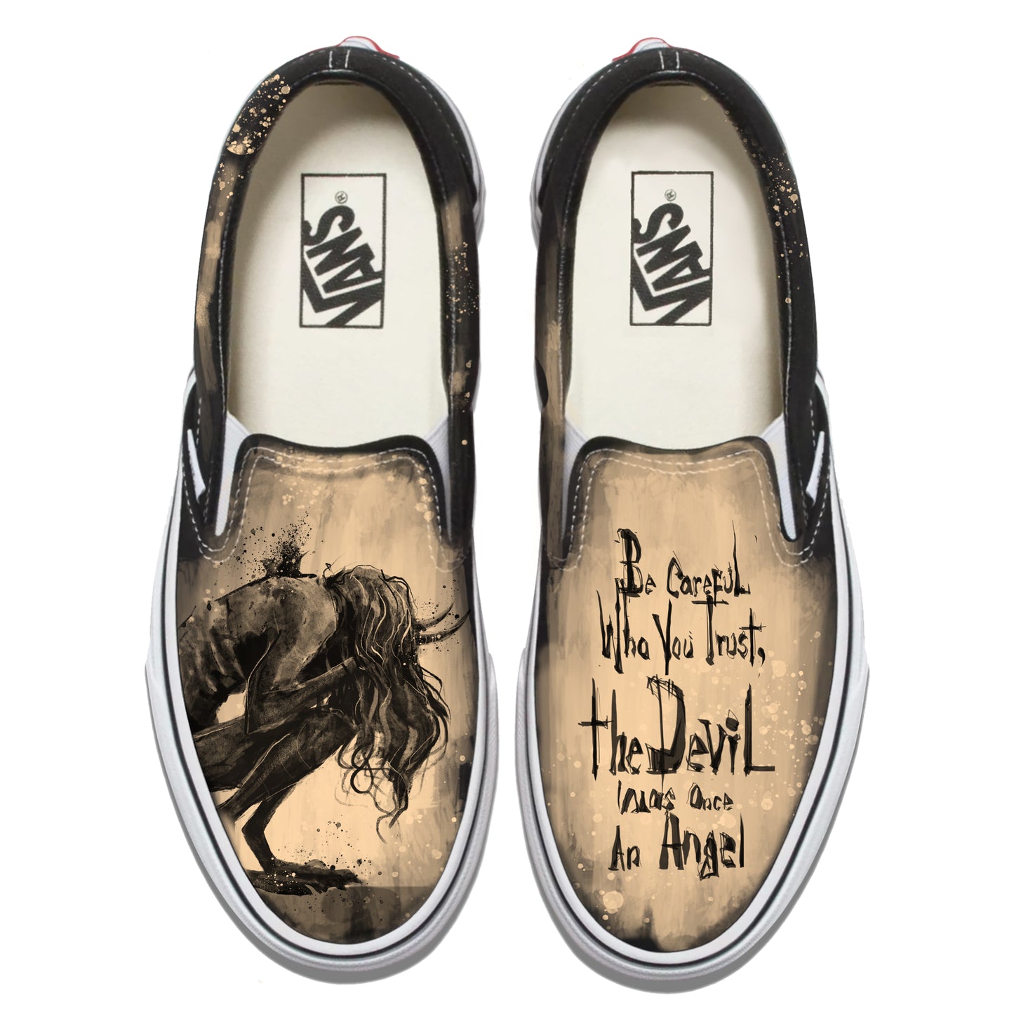 Don't Trust the Devil: Beware of the Fallen Angel Vans Slip ons