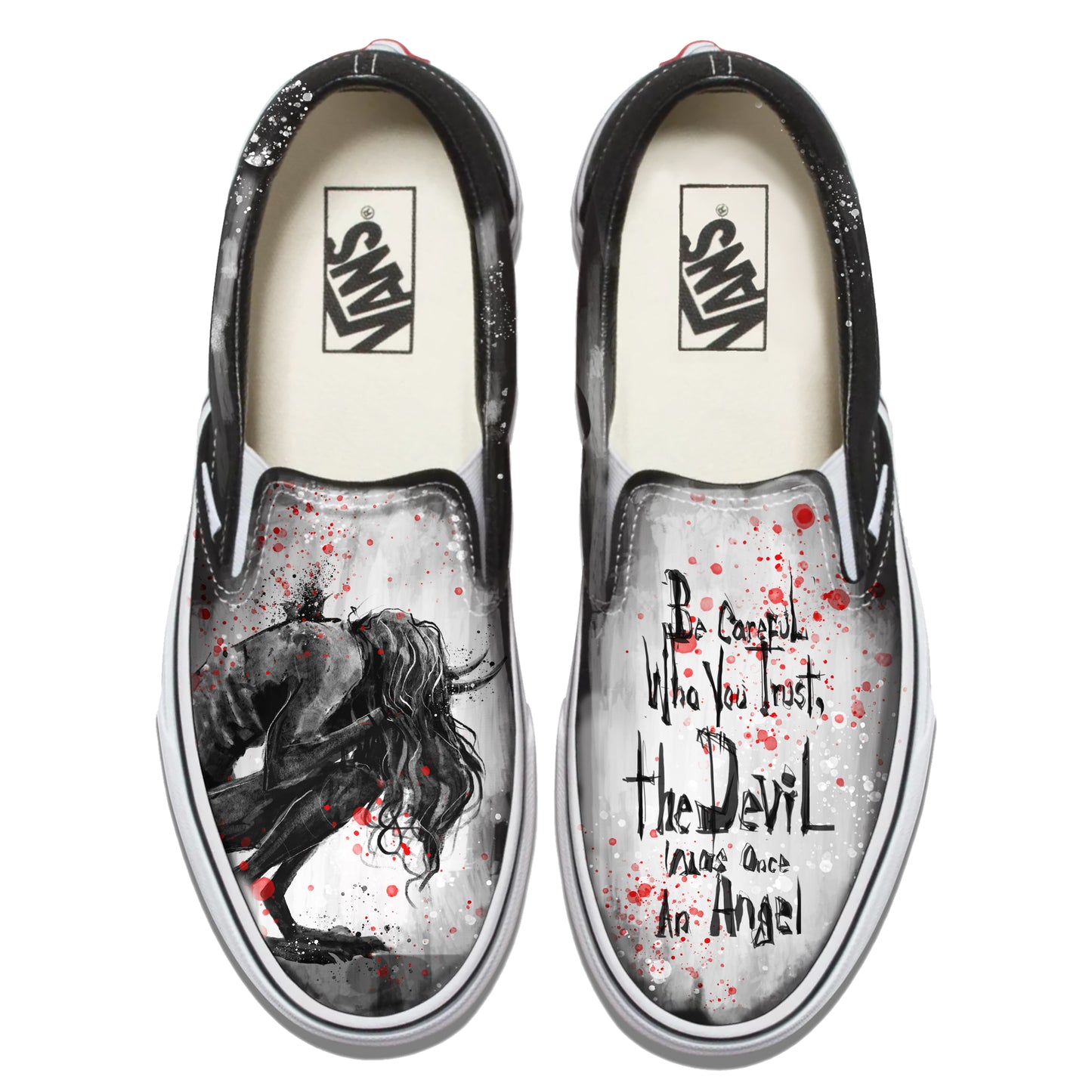 Don't Trust the Devil: Beware of the Fallen Angel Vans Slip ons