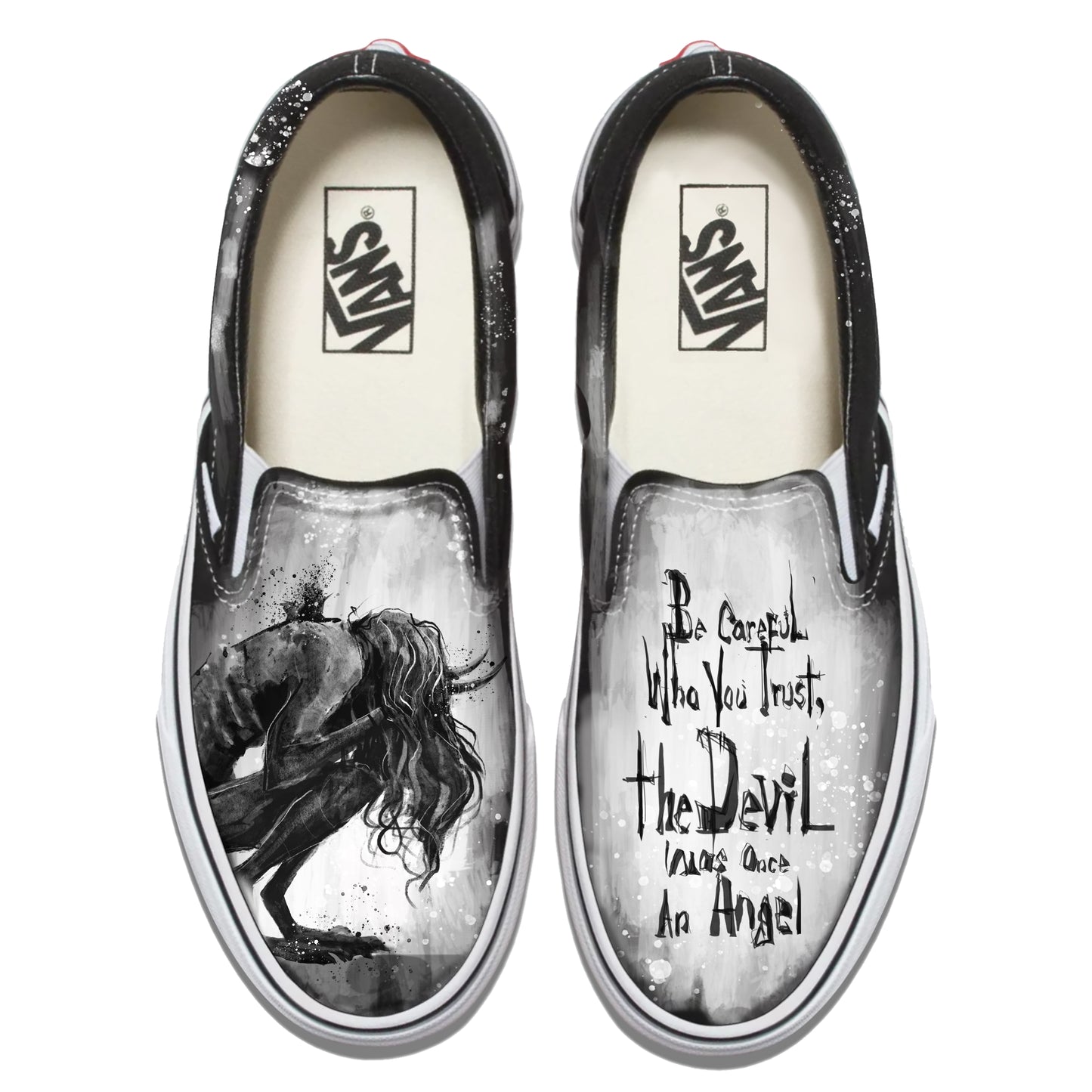 Don't Trust the Devil: Beware of the Fallen Angel Vans Slip ons