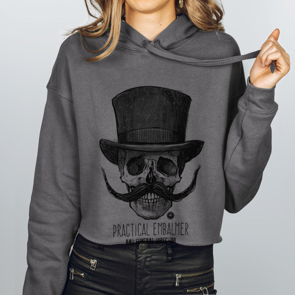 Embalmer: Undertaking Elegance Women's Crop Hoodie