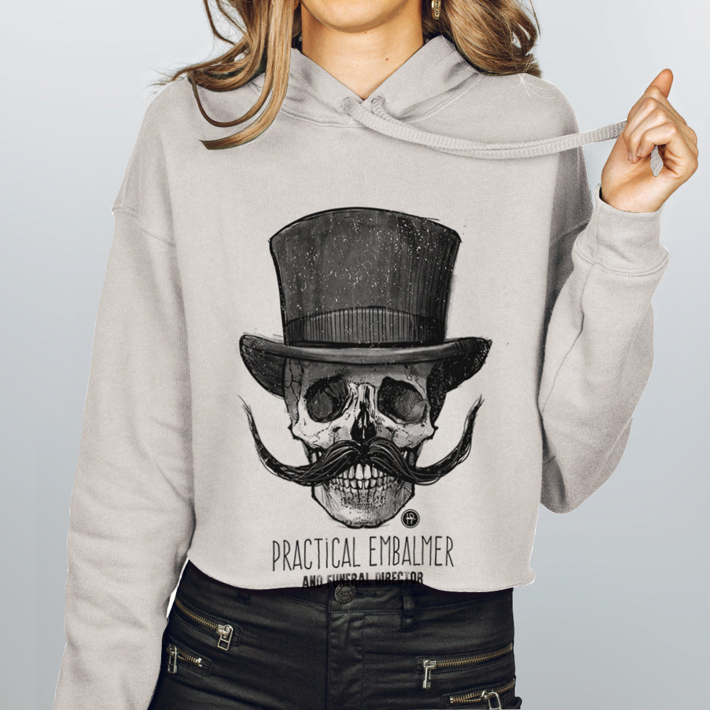 Embalmer: Undertaking Elegance Women's Crop Hoodie