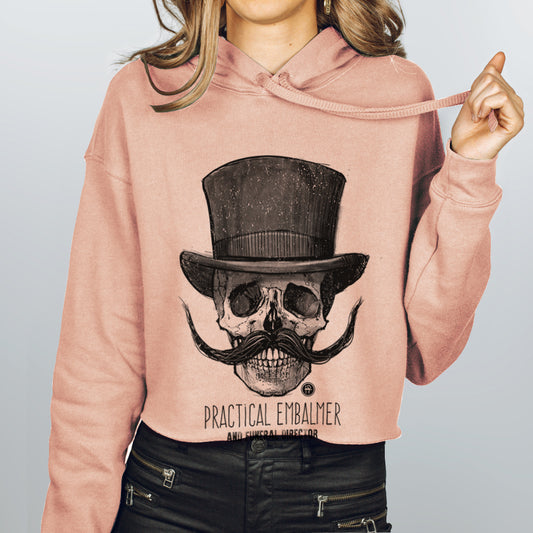 Embalmer: Undertaking Elegance Women's Crop Hoodie