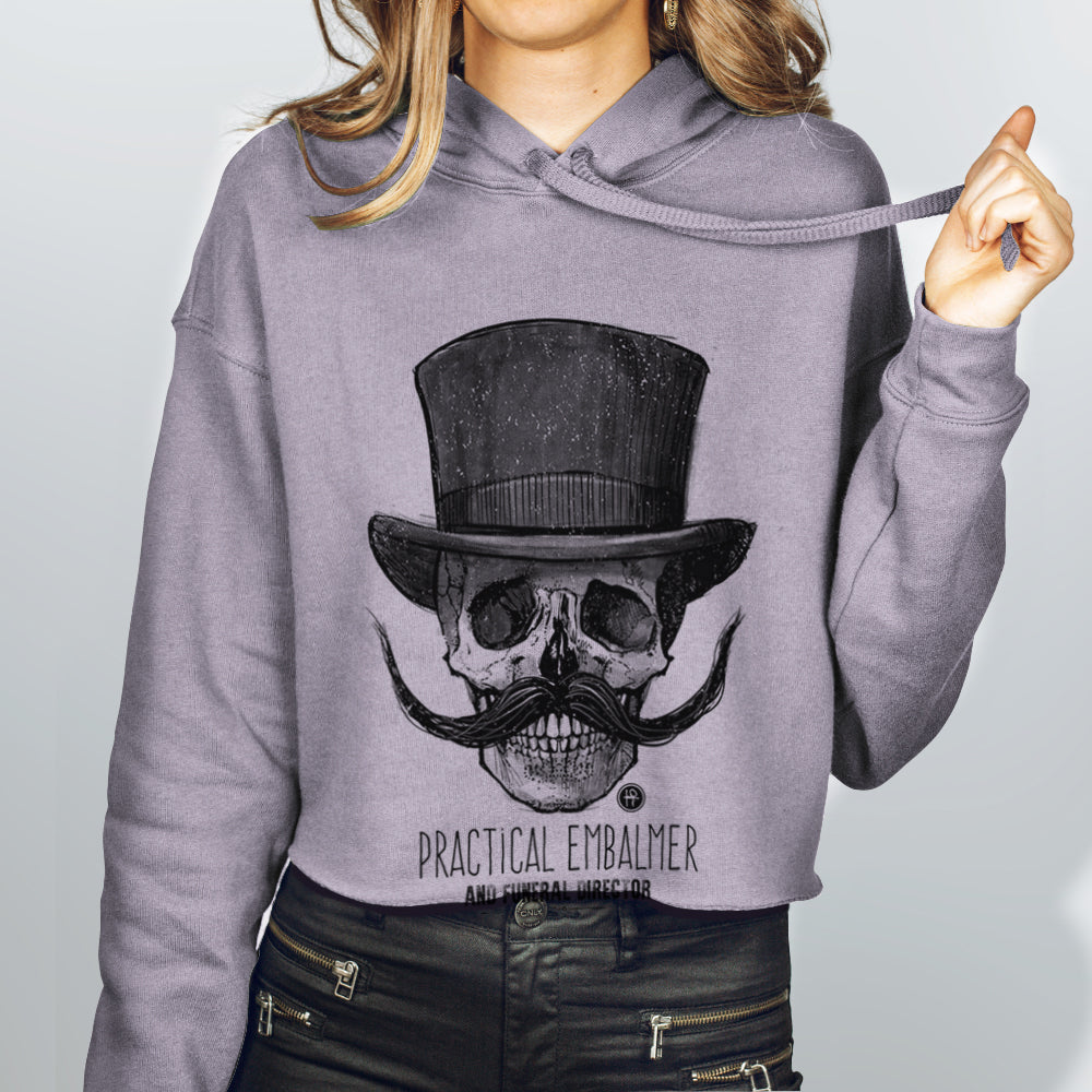 Embalmer: Undertaking Elegance Women's Crop Hoodie