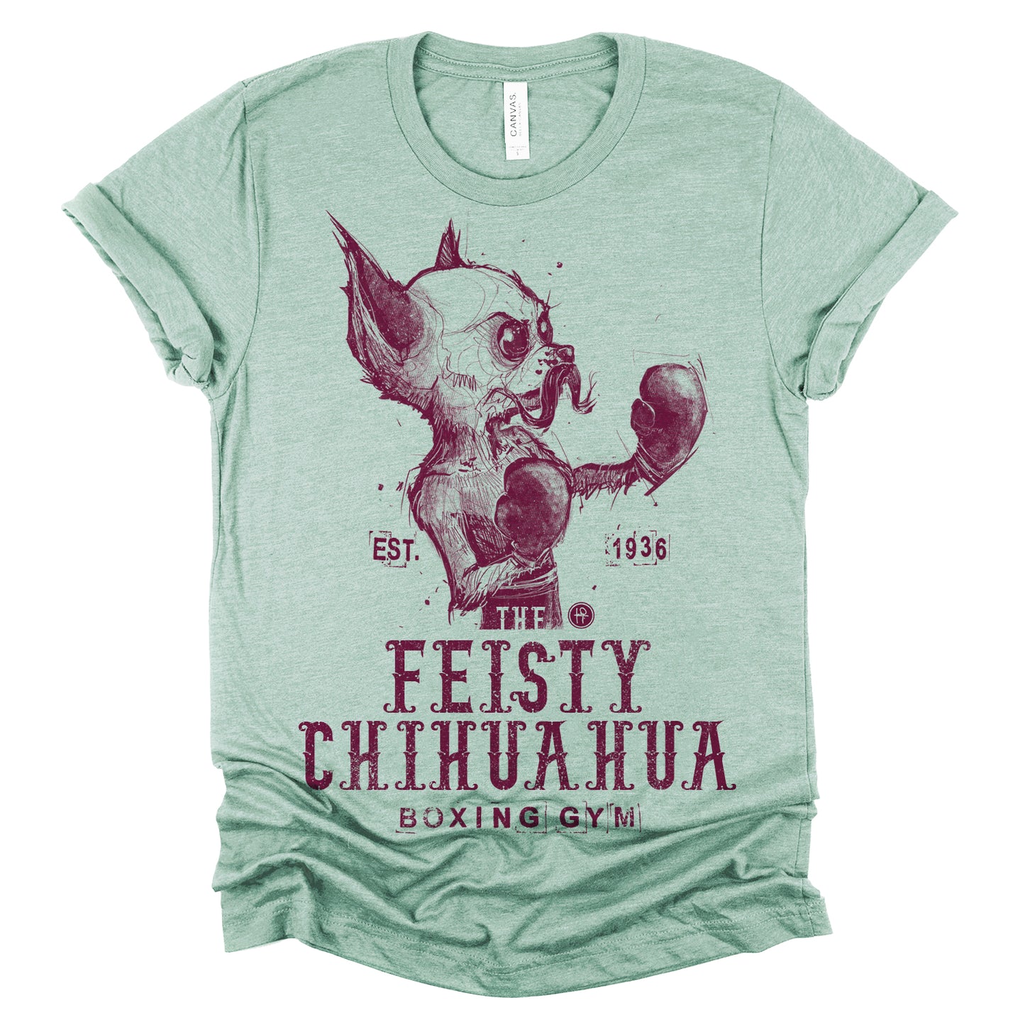 Feisty Chihuahua Boxing Gym: Punchy Pooch Attitude T-Shirt