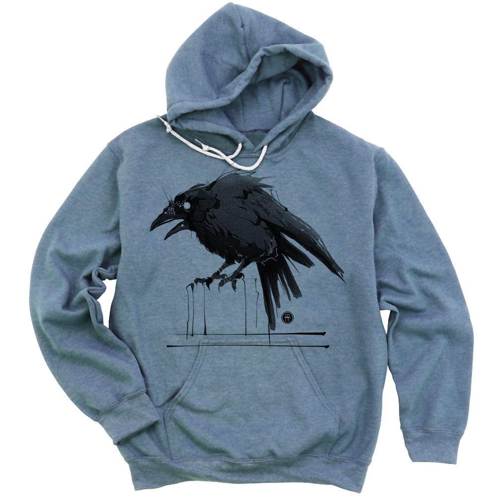 Feisty Crow: Bold and Untamed Hoodie