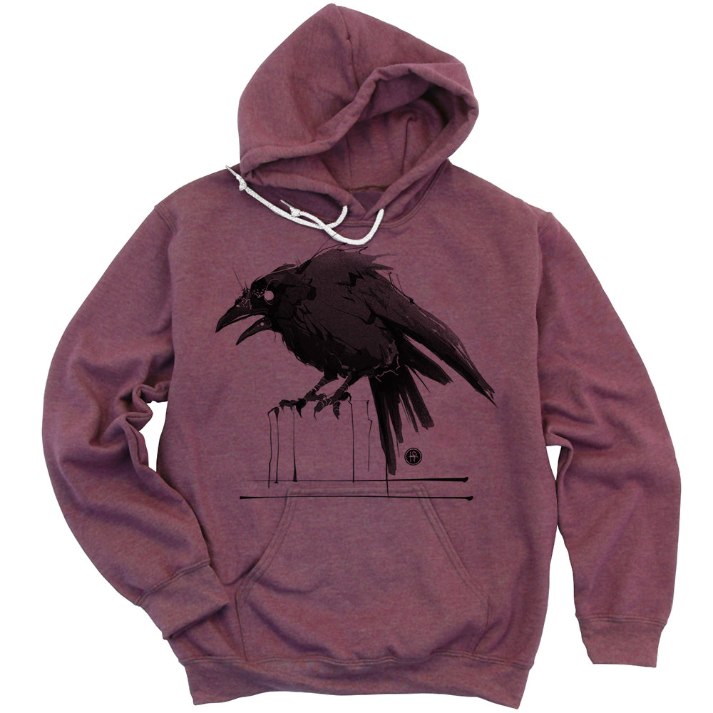 Feisty Crow: Bold and Untamed Hoodie