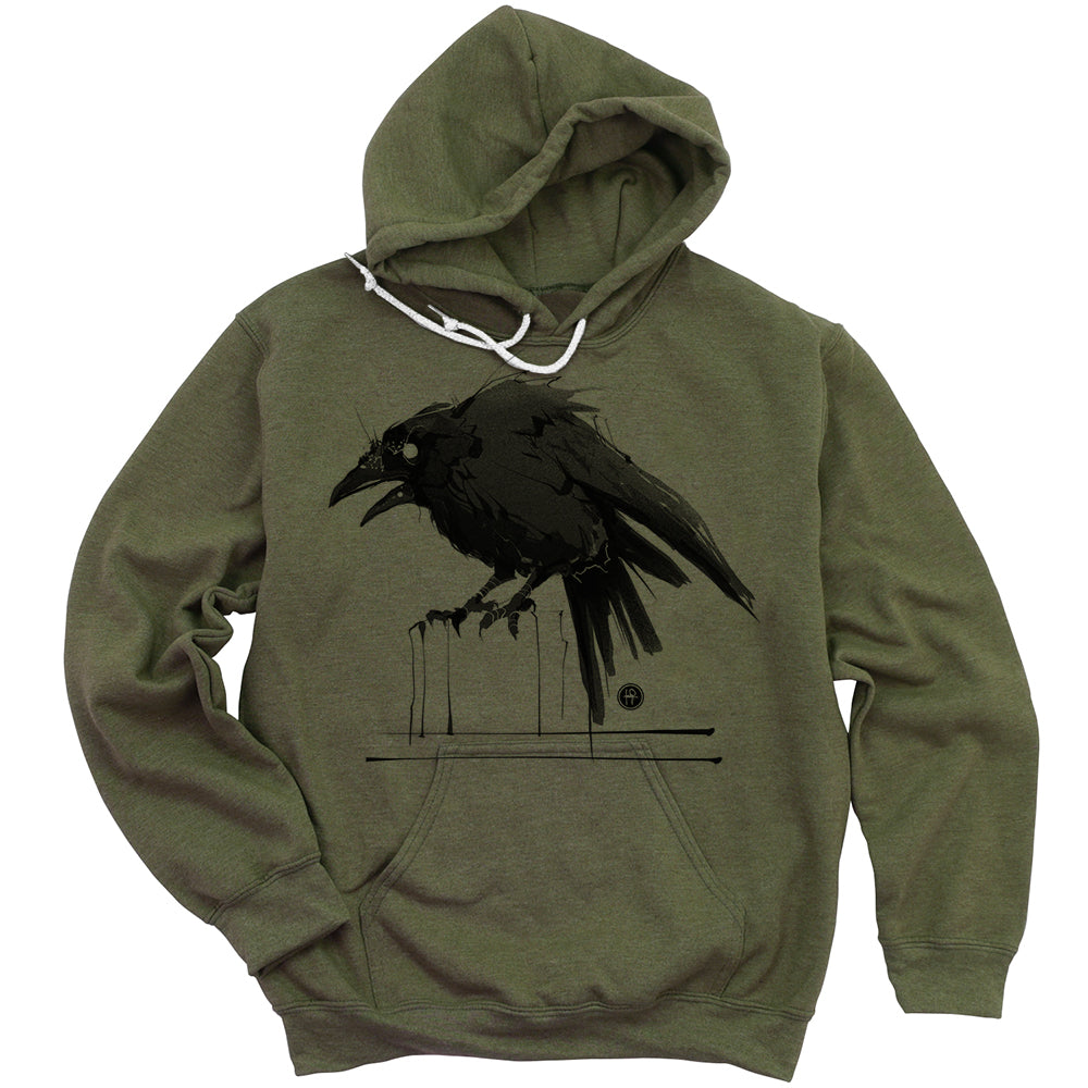 Feisty Crow: Bold and Untamed Hoodie