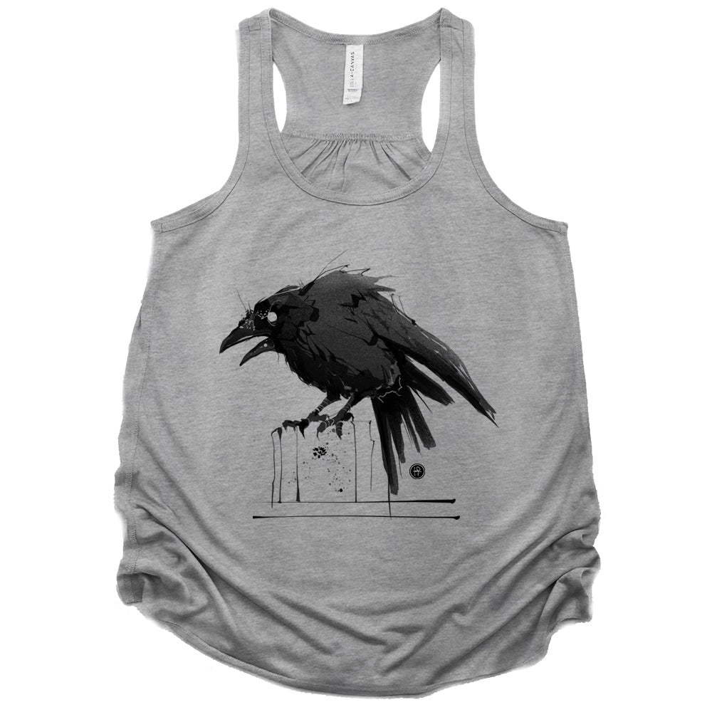 Feisty Crow: Bold and Untamed Tank Top