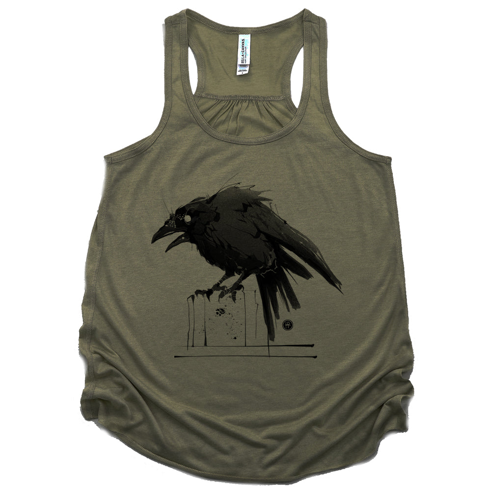 Feisty Crow: Bold and Untamed Tank Top