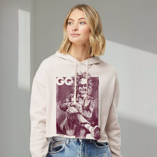 GQ Beetlejuice: Smooth Operator Women's Crop Hoodie