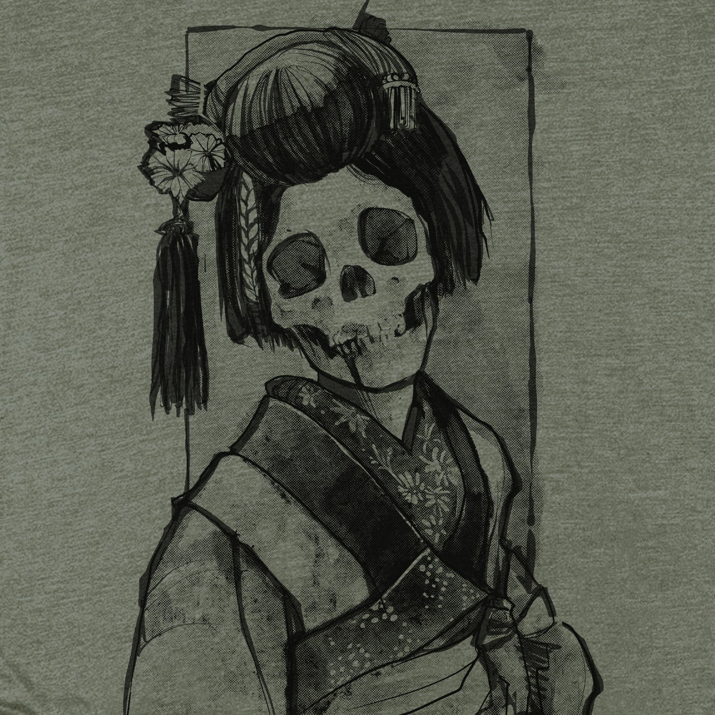 Geisha: Traditional Elegance with a Gritty Twist T-shirt