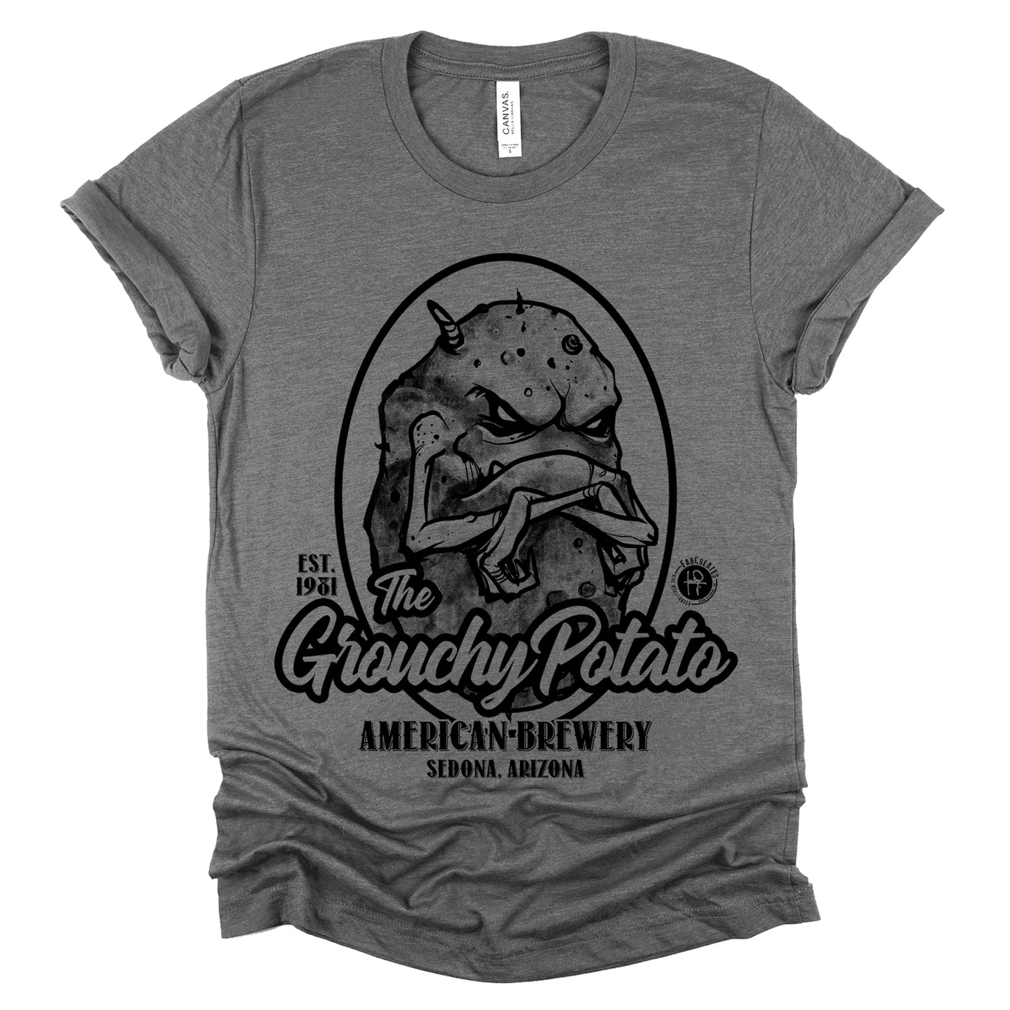 Grouchy Potato Brewery: Crafted Perfection T-shirt