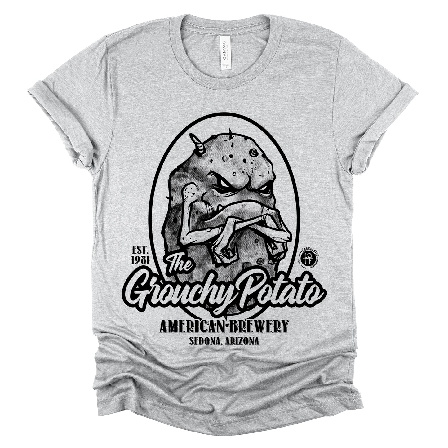 Grouchy Potato Brewery: Crafted Perfection T-shirt