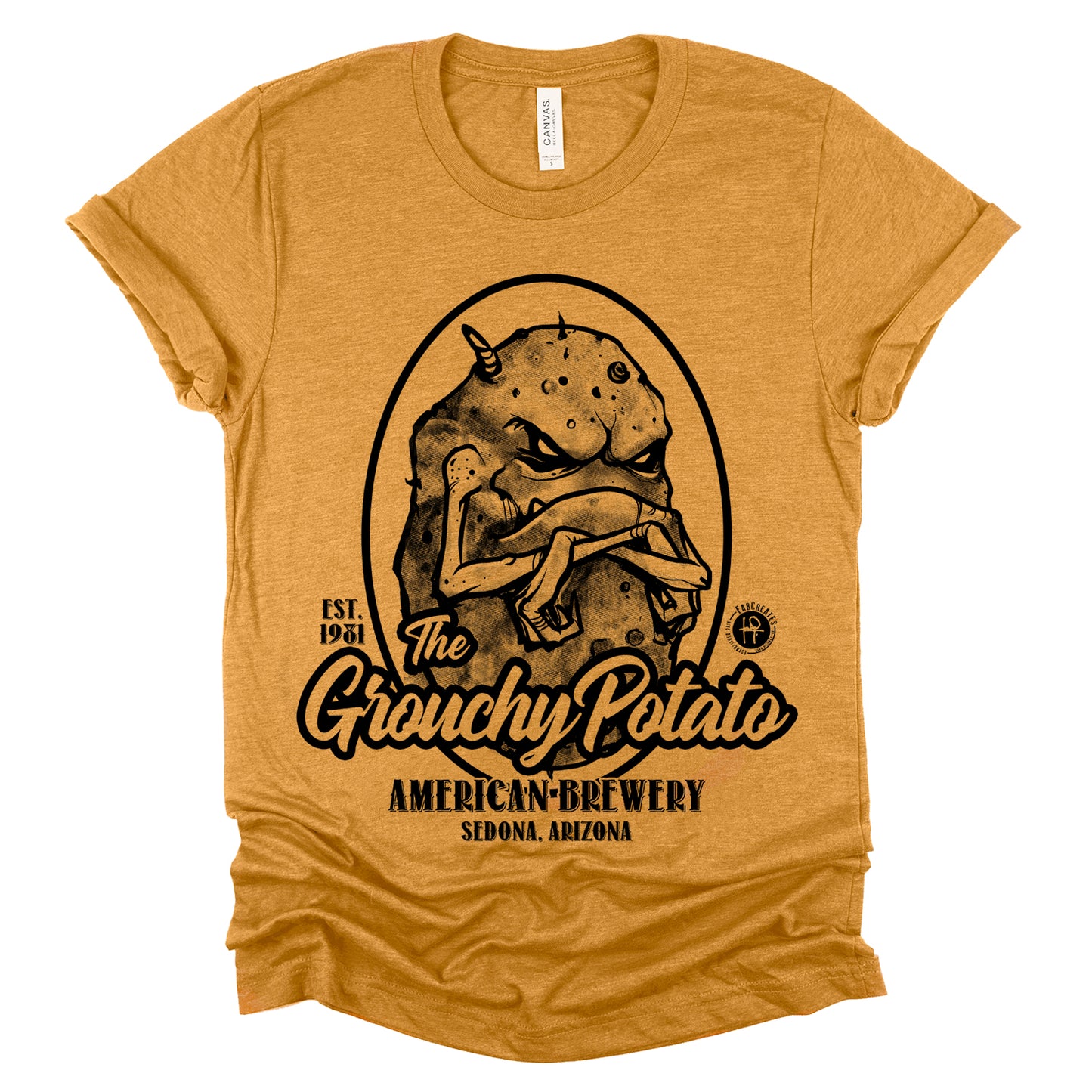 Grouchy Potato Brewery: Crafted Perfection T-shirt