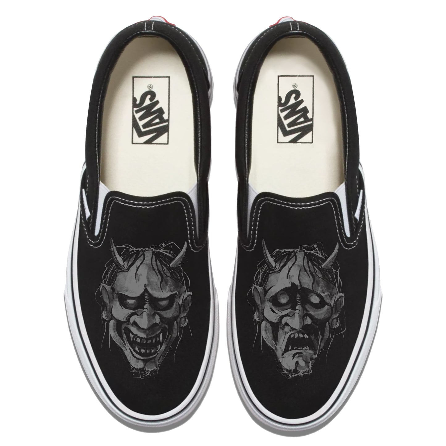 Hannya Masks Vans Slip ons
