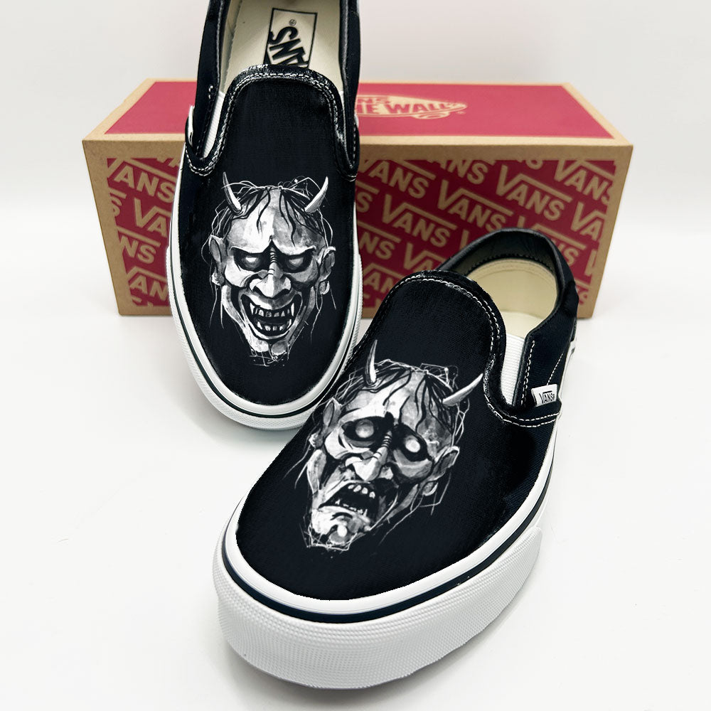 Hannya Masks Vans Slip ons – FabCreates