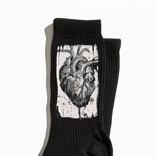 Heart Anatomy Crew Socks