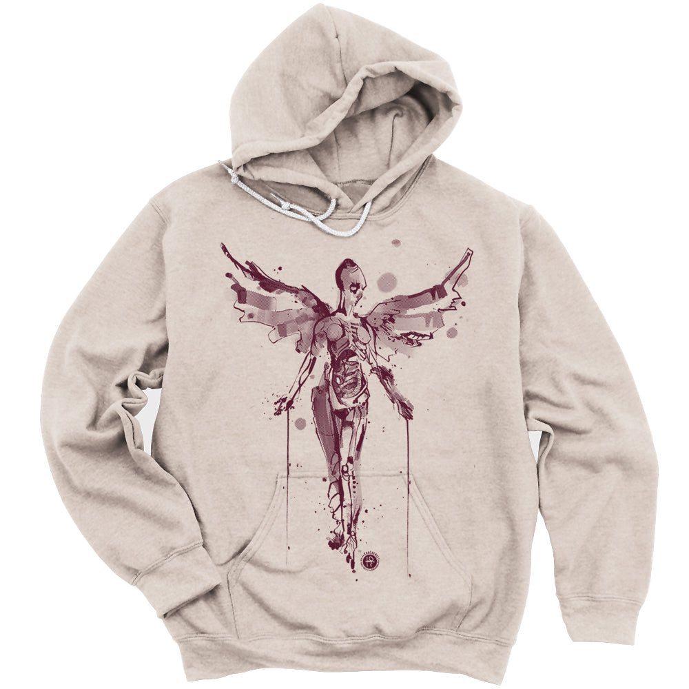 In Utero Angel: A Grunge Homage Hoodie
