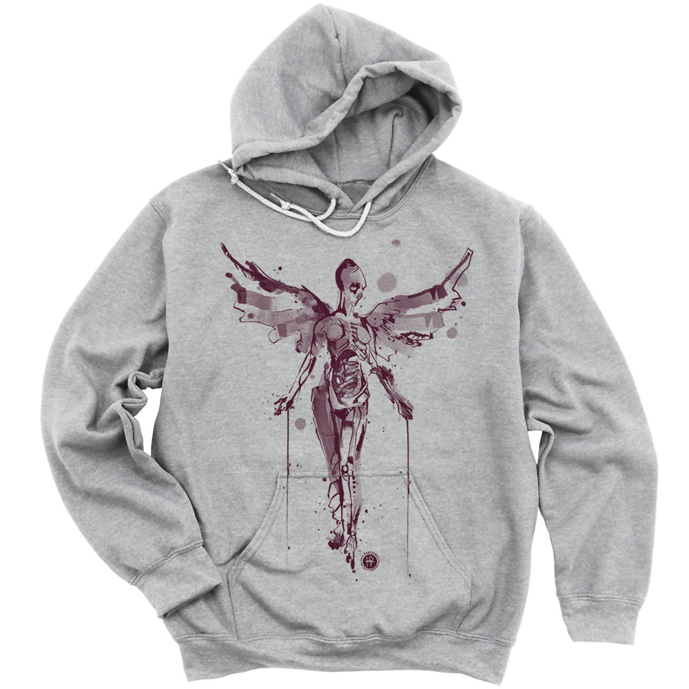 In Utero Angel: A Grunge Homage Hoodie