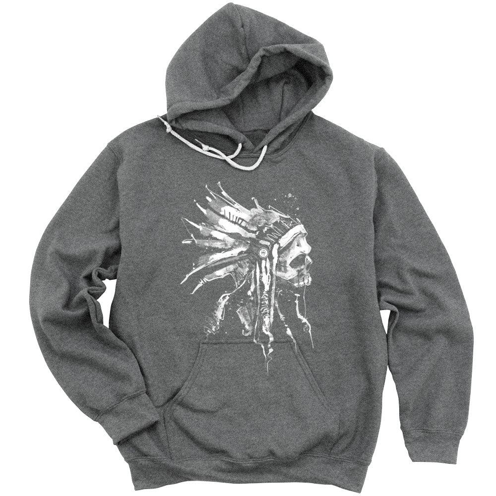 Indian Chief Skull: Tribal Legacy Hoodie