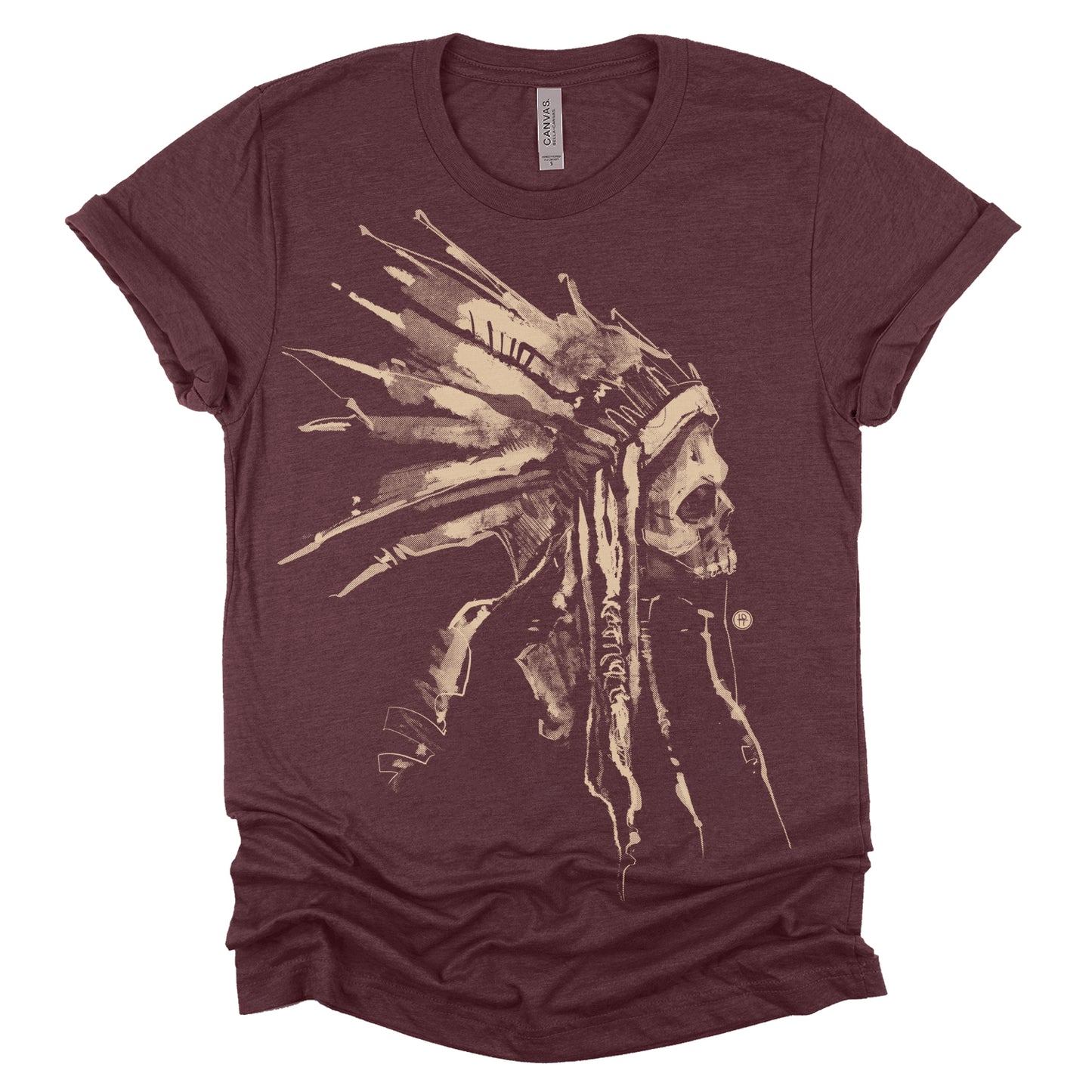 Indian Chief Skull: Tribal Legacy T-Shirt