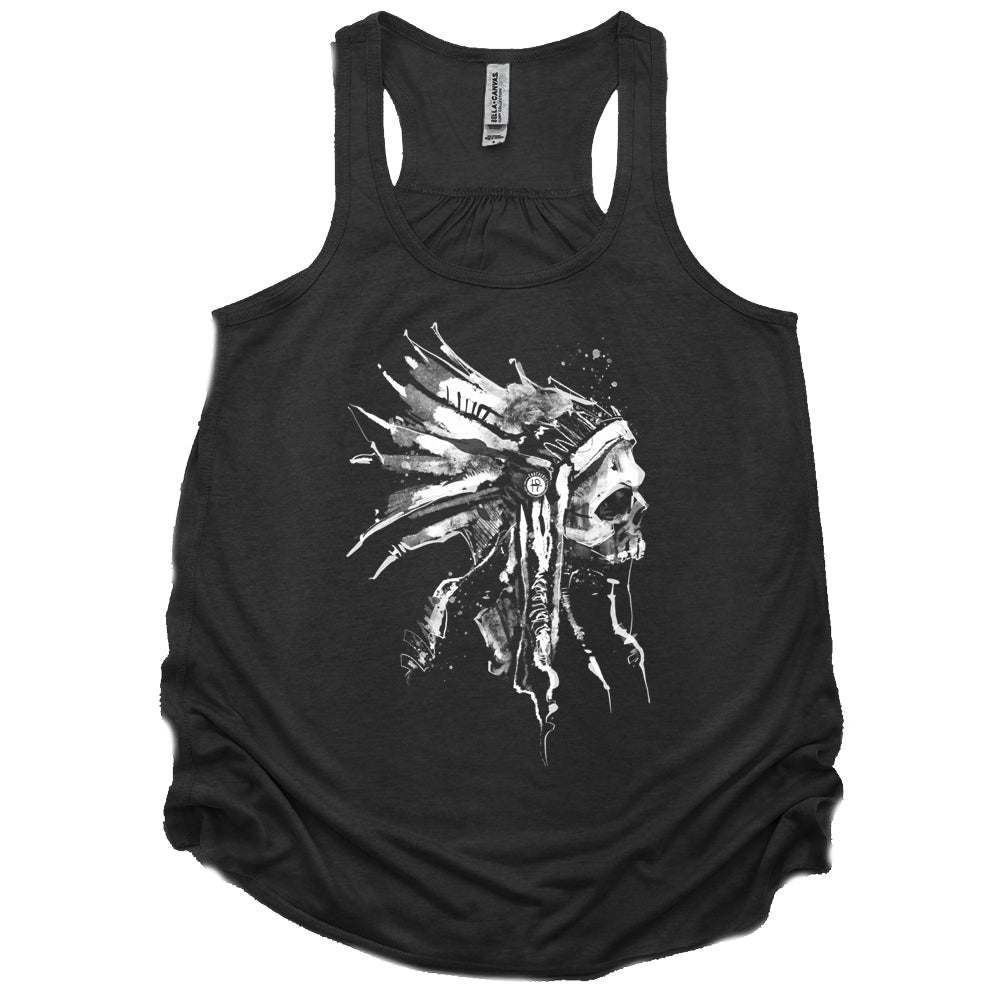 Indian Chief Skull: Tribal Legacy Tank Top