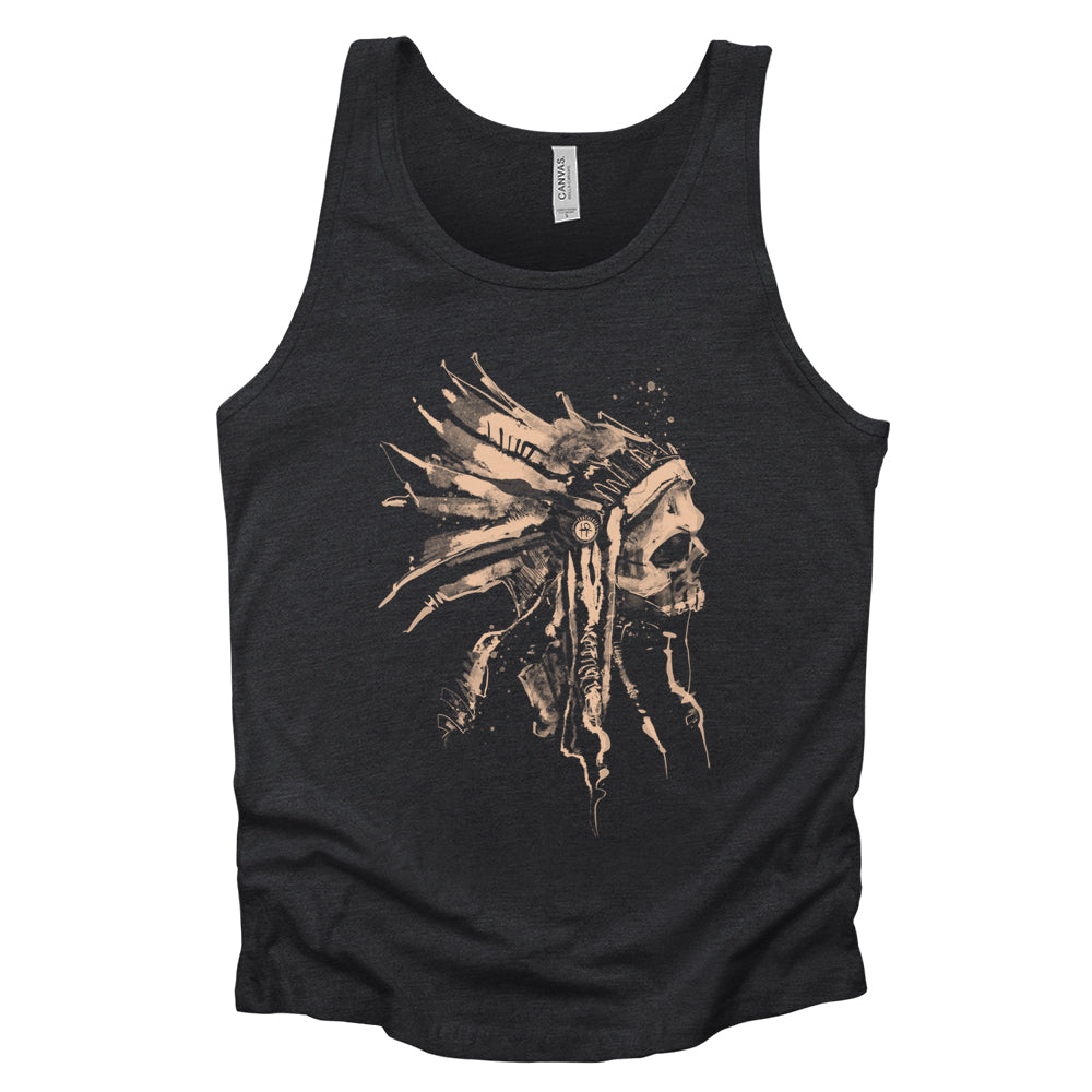 Indian Chief Skull: Tribal Legacy Tank Top