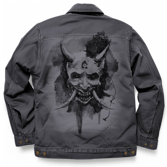 Japanese Hannya Mask: Haunting Elegance Maverick Jacket