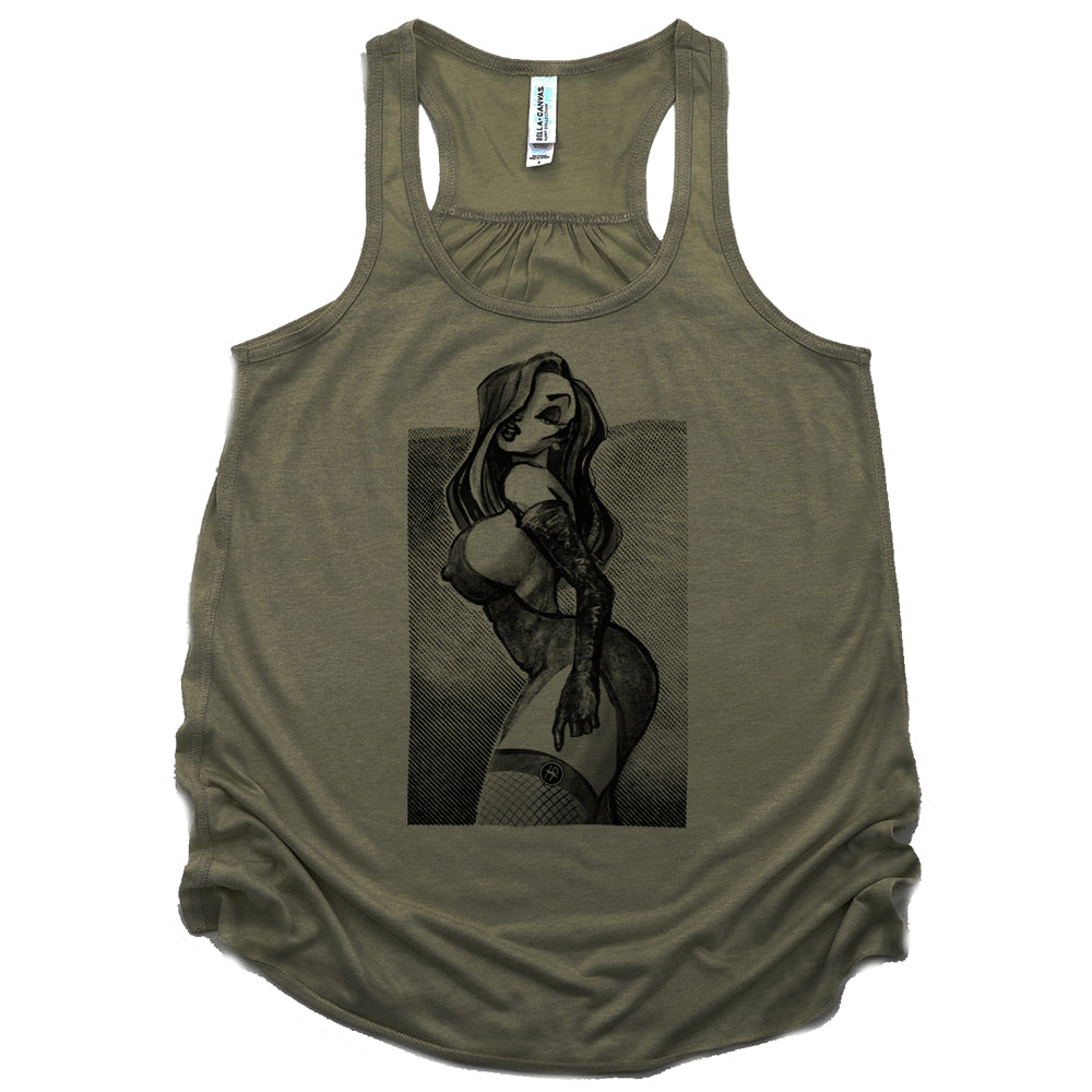 Mrs. Rabbit Pin-Up: Spicy Allure Tank Top